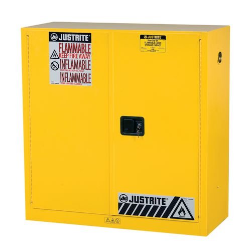 Sure-Grip Ex Slimline Safety Cabinet, 114L Cap. 2 Manual Closing Doors. 2 Shelves. 2 Dual Air Vents With Flame Arresters
