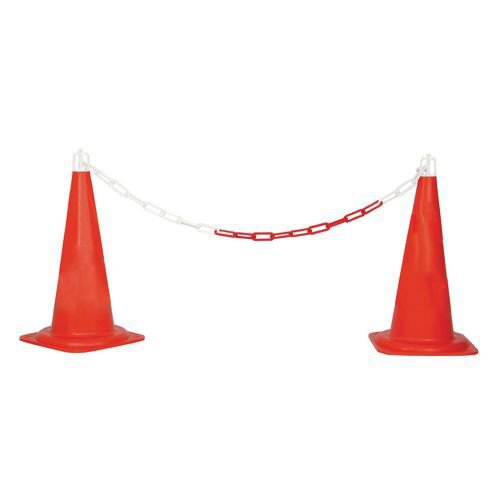 Chain holder for traffic cones