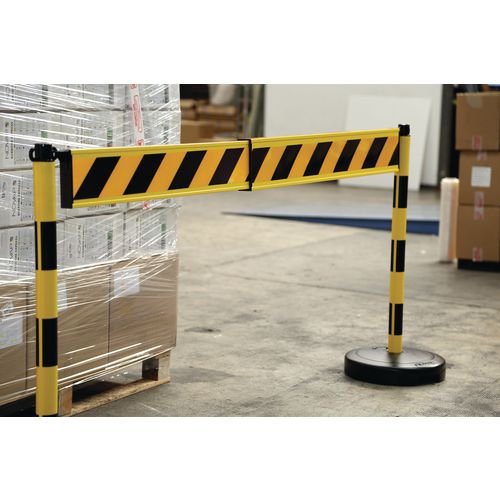 Telescopic site protection barrier