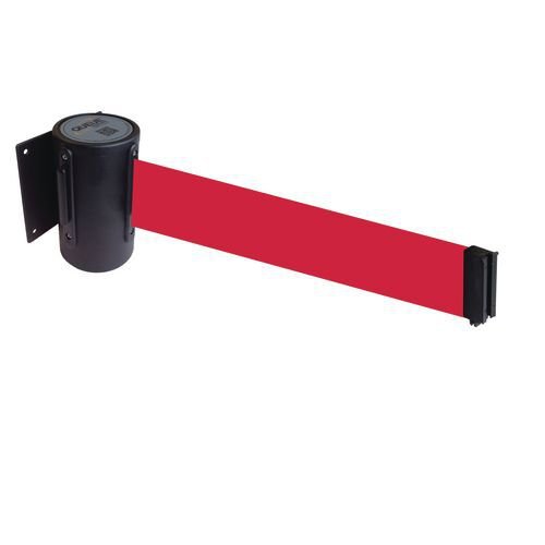 Economy wall mounted retractable belt barrier