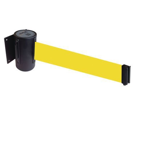 Economy wall mounted retractable belt barrier