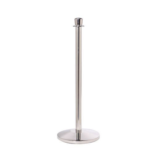 Polished stainless steel posts with crown top (Pack of 2)