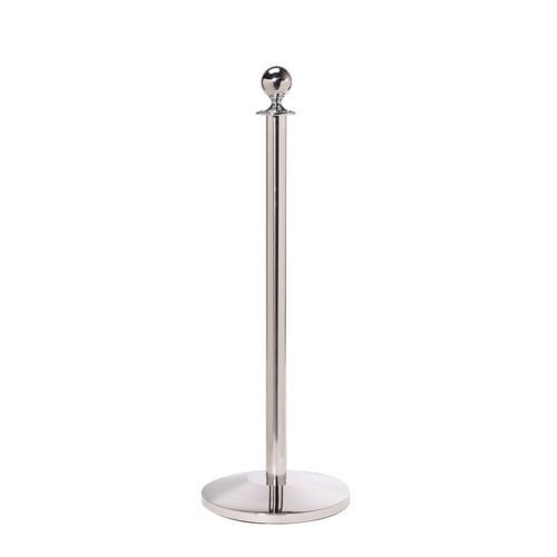 Polished stainless steel posts with ball top (Pack of 2)