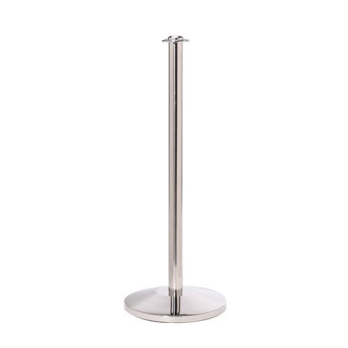 Polished stainless steel posts with flat top (Pack of 2)