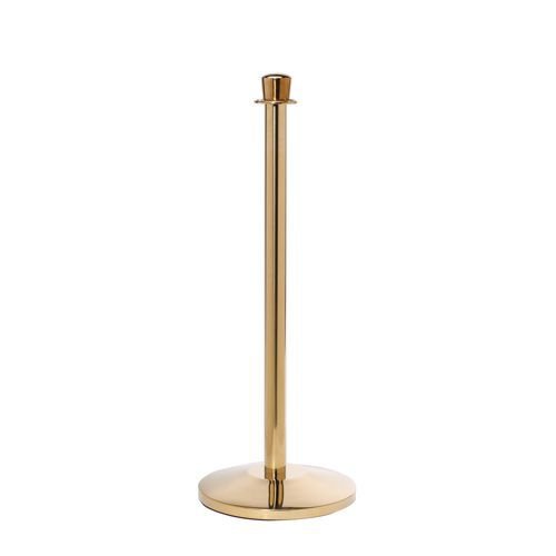 Polished brass posts with crown top (Pack of 2)