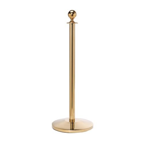 Polished brass posts with ball top (Pack of 2)