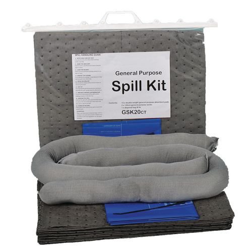 Slingsby Spill Kit Resealable Cliptop Bag With Carry Handles 20 Litre General Purpose - 395997 Spillage Containment & Clean Up Kits 47725SL