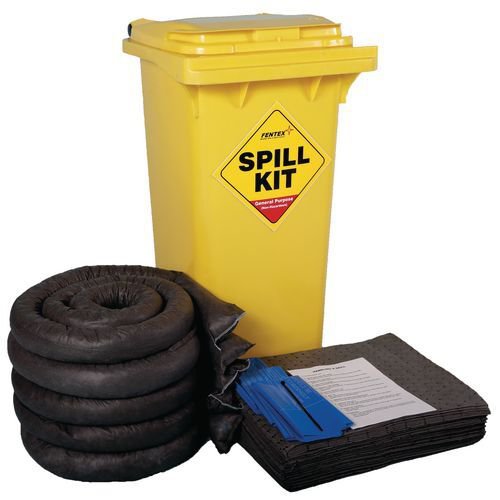 Spill kit - 120L wheelie bin, general purpose