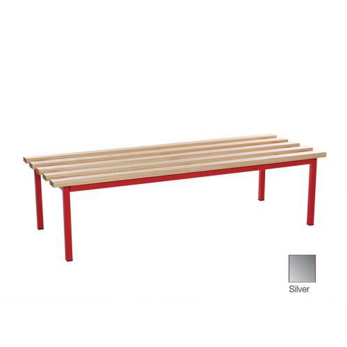 Evolve Mezzo Deep Bench 1500 X 595Mm 2 Legs - Silver