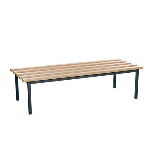 Evolve Mezzo Deep Bench 1500 X 595Mm 2 Legs - Black