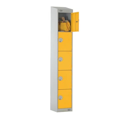 Coloured Door Lockers - Sloping Top