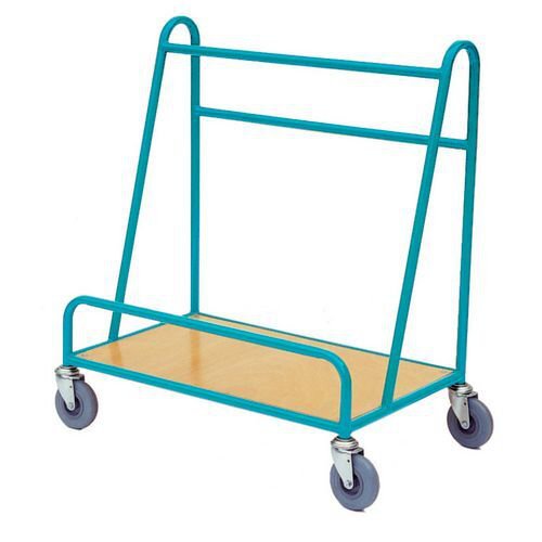 Plywood deck board and panel trolley