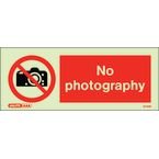 No Photography - 80 X 200 mm - Rigid Plastic