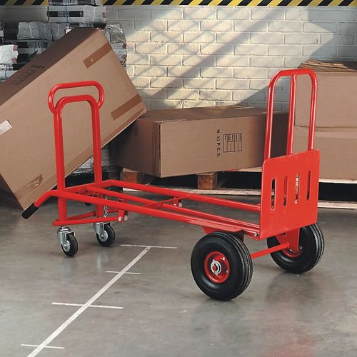 3-in-1 Sack truck with fixed & folding toe plate
