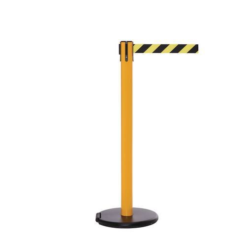 Wheeled retractable belt safety barrier - pack of 2