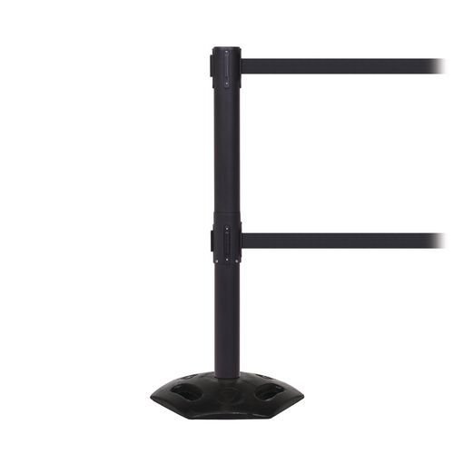 Heavy duty weatherproof twin belt barrier - Set of 2