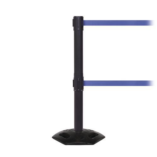 Heavy duty weatherproof twin belt barrier - Set of 2