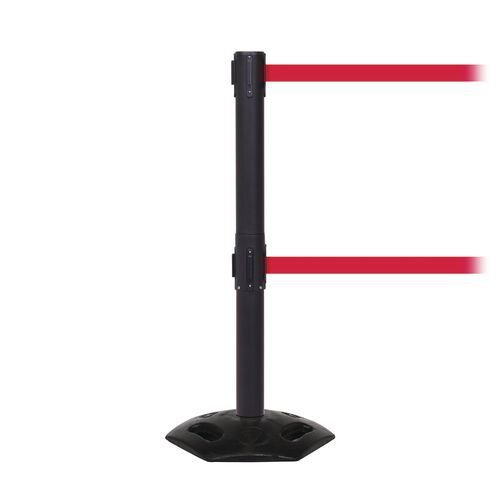 Heavy duty weatherproof twin belt barrier - Set of 2