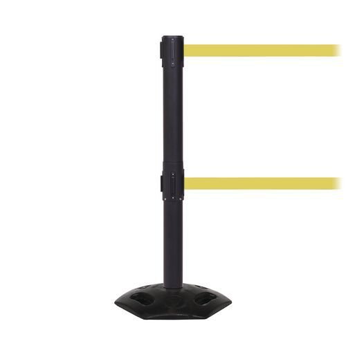 Heavy duty weatherproof twin belt barrier - Set of 2