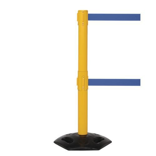 Heavy duty weatherproof twin belt barrier - Set of 2