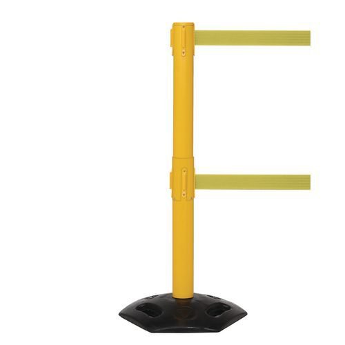 Heavy duty weatherproof twin belt barrier - Set of 2