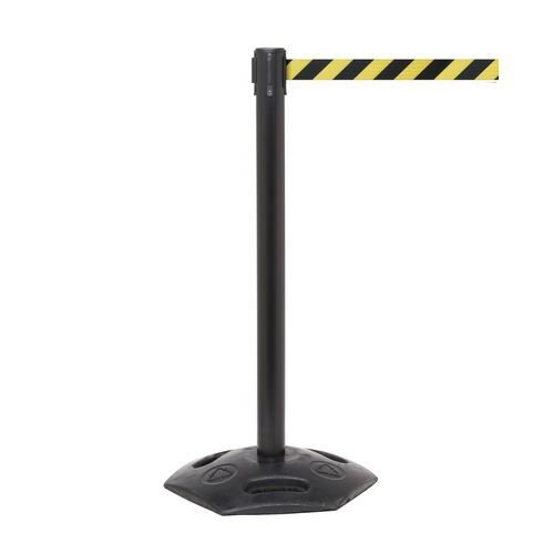 Heavy duty weatherproof retractable belt barrier - set of 2