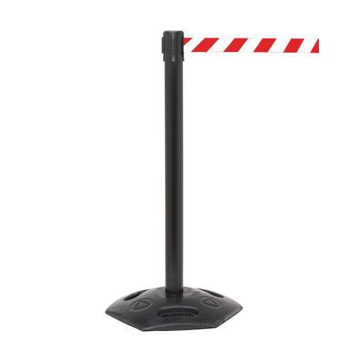 Heavy duty weatherproof retractable belt barrier - set of 2