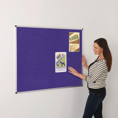 Bright coloured noticeboards