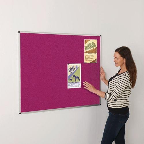 Bright coloured noticeboards