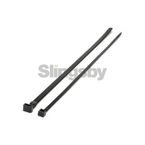 Resealable Black Nylon Cableties 250 X 7.6 Mm, Pack of 1000