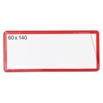 Magnetic Ticketpouch 60 X 140 Pk 100 - Red