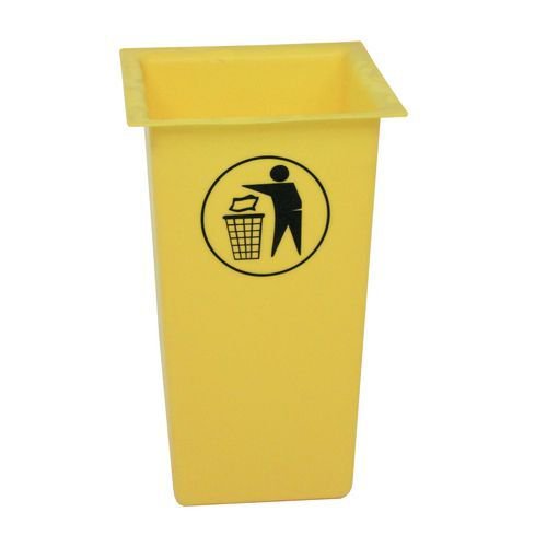 Square open top litter bin with tidyman logo