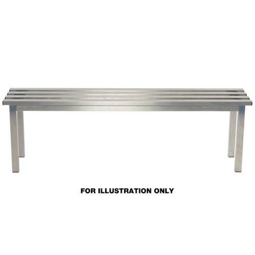 Aqua Mezzo Freestanding Bench Stainless Steel 1500mm Wide X 325 Deep