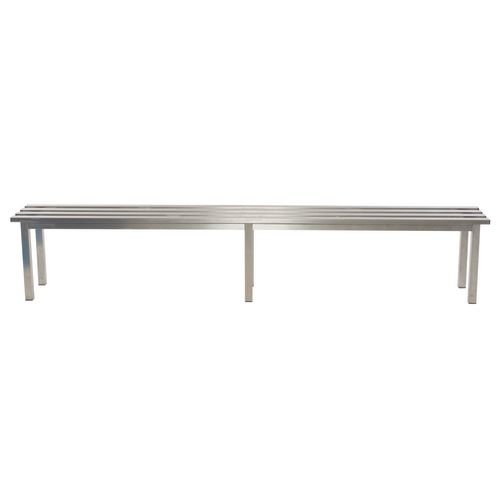 Aqua Mezzo Freestanding Bench Stainless Steel 2500mm Wide X 325 Deep