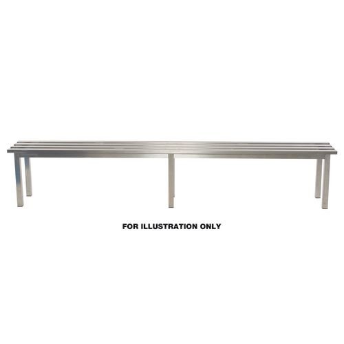 Aqua Mezzo Freestanding Bench Stainless Steel 3000mm Wide X 325 Deep