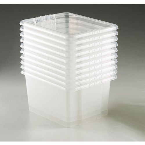Clear plastic containers - without lids