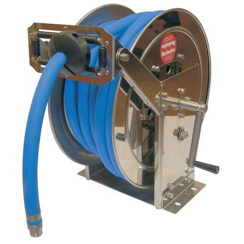 Manual Rewind Stainless Steel Hose Reel 20M X 25mm