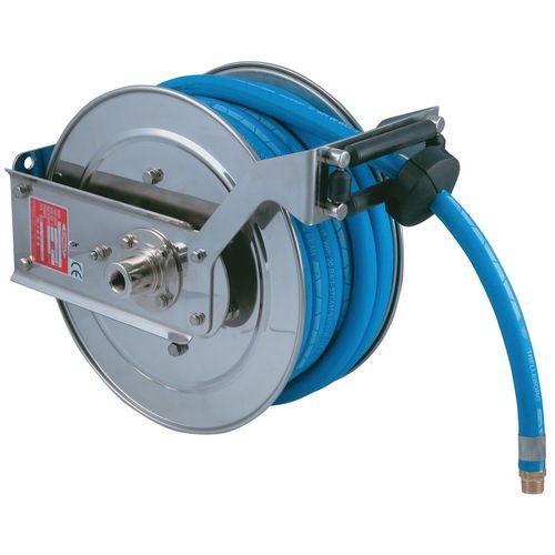 Spring Rewind Stainless Steel Hose Reel 15M 12.5mm