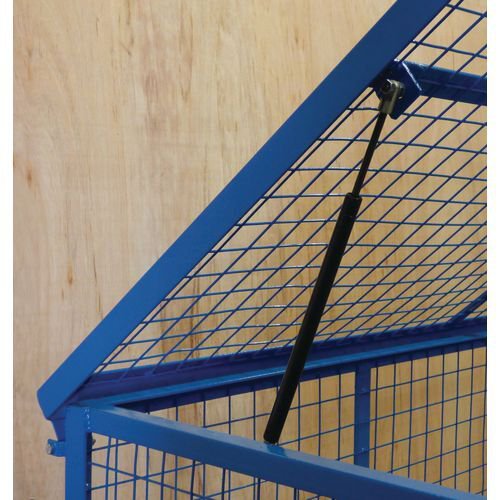 Security cage with a fork-lift base