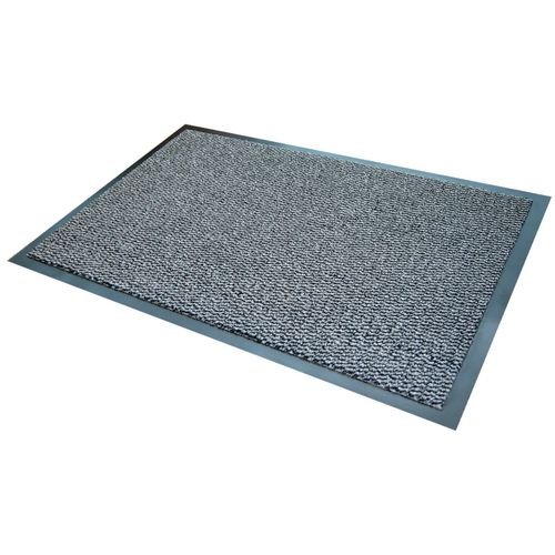 Economical, Pvc-Backed Entrance Mat, 90X150Cm, Grey.