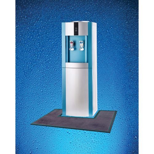 Dark Grey Water-Kooler Mat. Shaped For Water Dispenser.