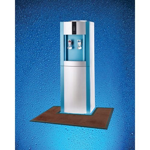 Brown Water-Kooler Mat. Shaped For Water Dispenser.