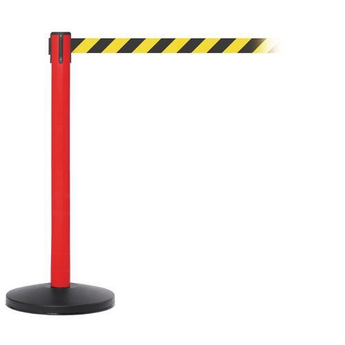 Retractable industrial safety belt barrier