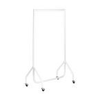 White Heavy Duty Clothesrail 2 Ft Long X 5 Ft High