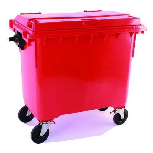4 wheeled bin without lockable lid - 660L