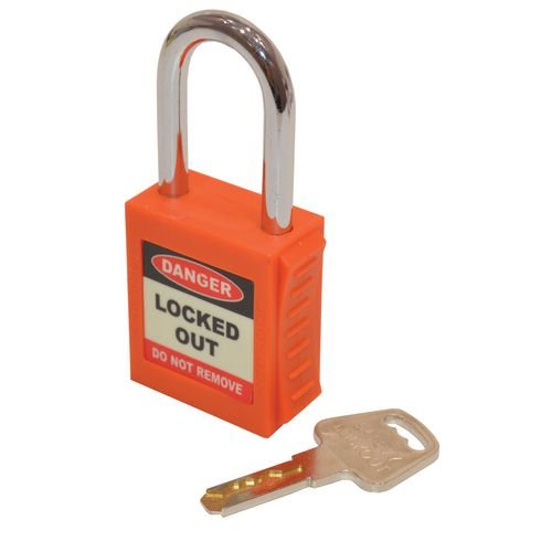 Safety Lockout Padlock - Orange (Each)