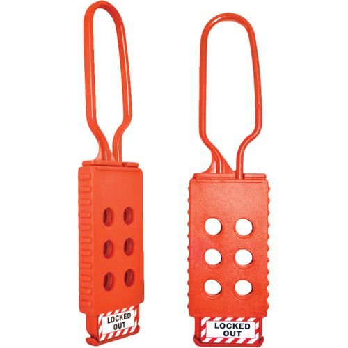 Non-Conductive Lockout Hasp - 6 Holes (5mm Thread)
