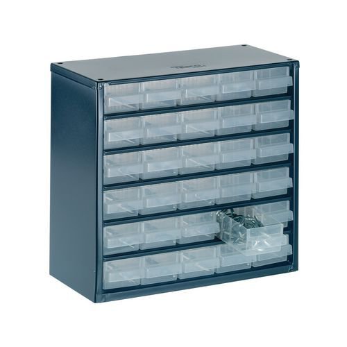Raaco Professional clear drawer storage cabinets - 283mm height