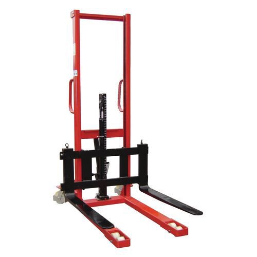 1000kg Manual pallet stackers - adjustable forks