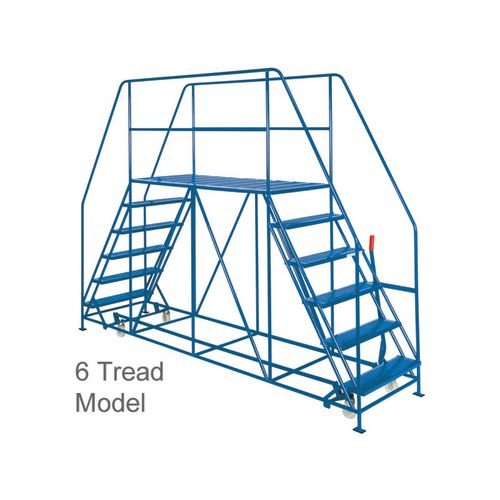 Double Ended Access Platforms - 6 Tread Blue